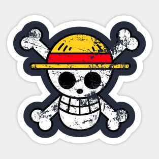 Straw Hat Jolly Roger Sticker